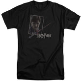 Harry Potter Harrys Wand Portrait Men's 18/1 Tall Cotton Short-Sleeve T-Shirt